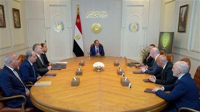 الرئيس السيسي يستقبل نائب رئيس 