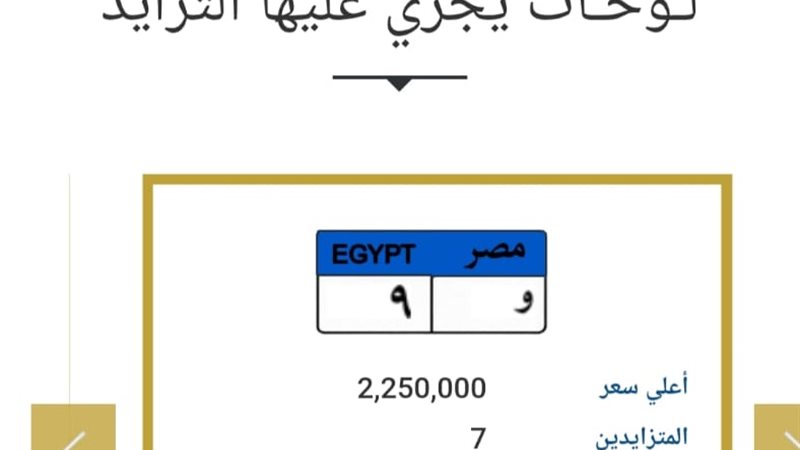  مزاد المرور في مصر