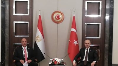 هشام بدوي يبحث مع رئيس الجمعية الوطنية التركية الكبرى تعزيز التعاون والشراكة
