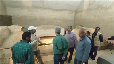 الأمين العام للمجلس الأعلى للآثار يتفقد منطقتي سقارة وميت رهينة