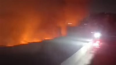 حريق هائل يلتهم مصنع أخشاب بالمرج على مساحة 800 متر