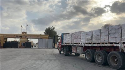 الهلال الأحمر المصري يدفع بـ4,675 طنًا من المساعدات الغذائية والإغاثية لغزة