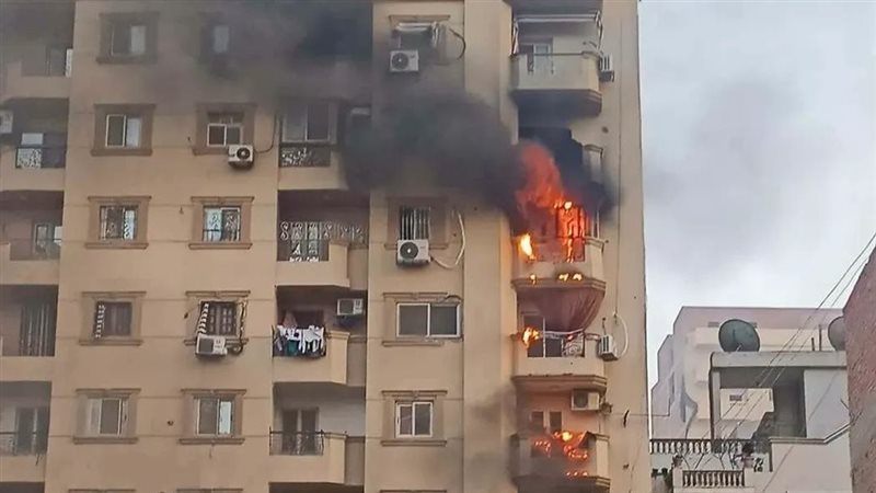 صورة من موقع الحريق 