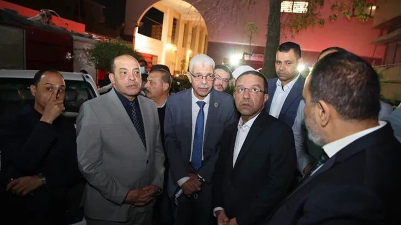 محافظ المنوفية في قلب الحادث 