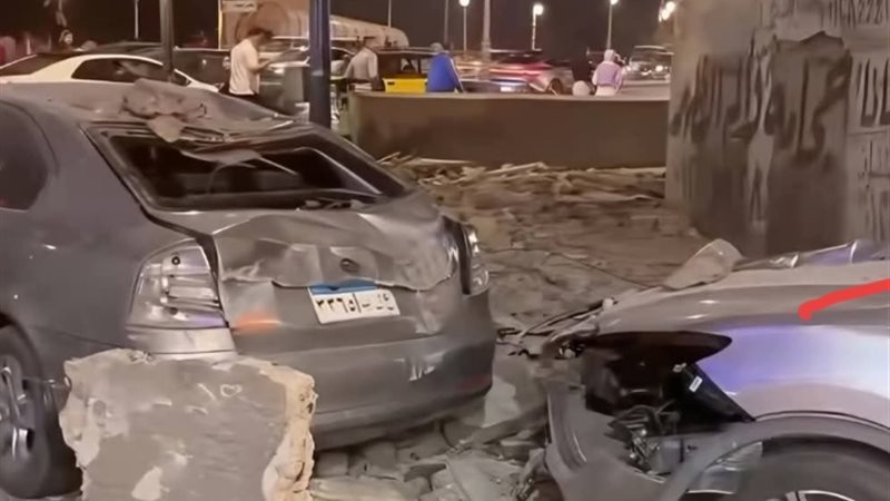 اثار الحادث 