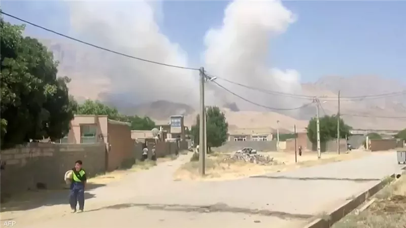 أرشيفية لآثارغارة إسرائيلية سابقة قرب كرمانشاه