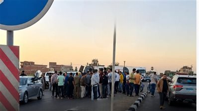 إصابة 9 أشخاص بحادث انقلاب ميكروباص بطريق طنطا كفر الشيخ الدولي