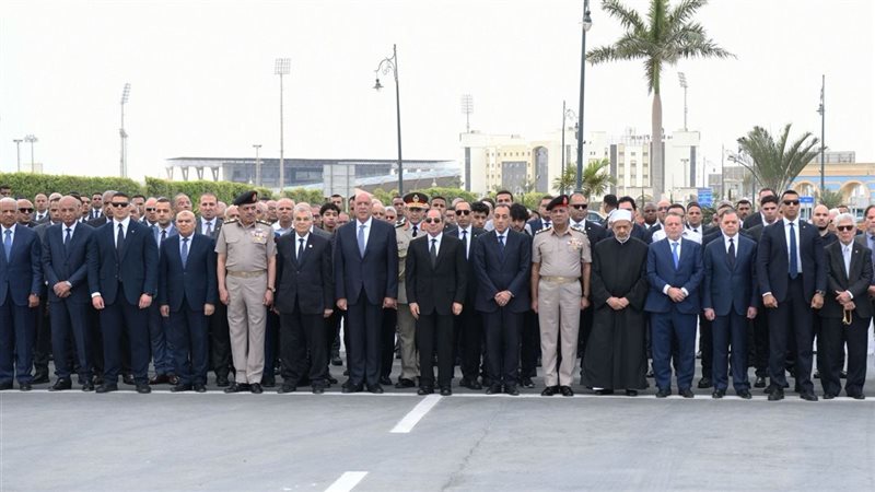 الرئيس السيسي في الجنازة