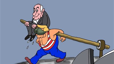 كاريكاتير الجمهور يسلط الضوء على استمرار الحرب علي إيران