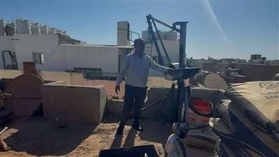 إيقاف أعمال رووف مخالف بمنطقة شيراتون الغردقة ومصادرة المعدات المستخدمة