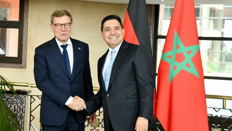 ناصر بوريطة ونظيره الألماني يوهان واديفول