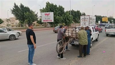 حملات مكثفة بالشروق لرفع الباعة الجائلين وإعادة الانضباط