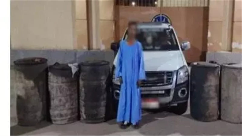 المتهم عقب القبض عليه