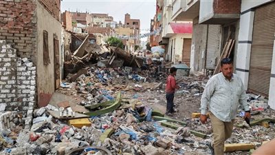 إزالة التعديات بمنطقة زرزارة وتنفيذ أعمال التطوير بالغردقة 
