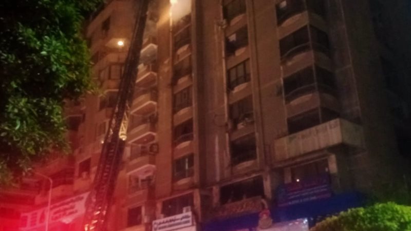 حريق شقة سكنية 