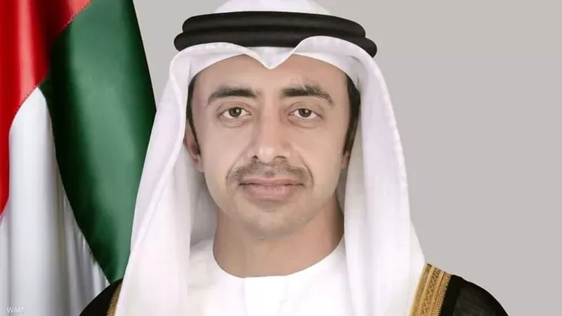 الشيخ عبد الله بن زايد آل نهيان وزير الخارجية الإماراتي