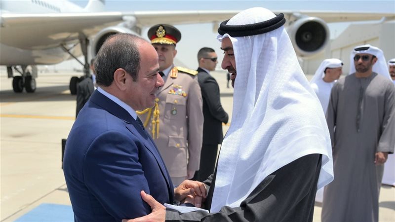 الرئيس عبد الفتاح السيسي والشيخ محمد بن زايد آل نهيان