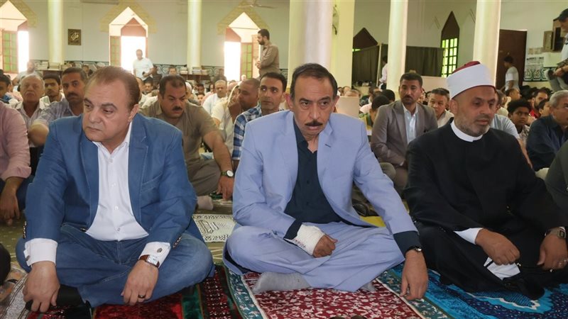 صلاة الجمعة بمسجد الشرطة بسوهاج 