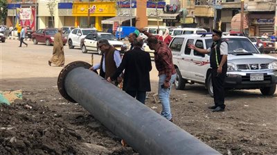 محافظ الدقهلية يتفقد تأهيل خط طرد محطة معالجة صرف صحي شرق المنصورة
