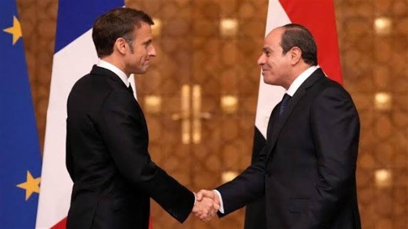 الرئيس السيسي و ماكرون 