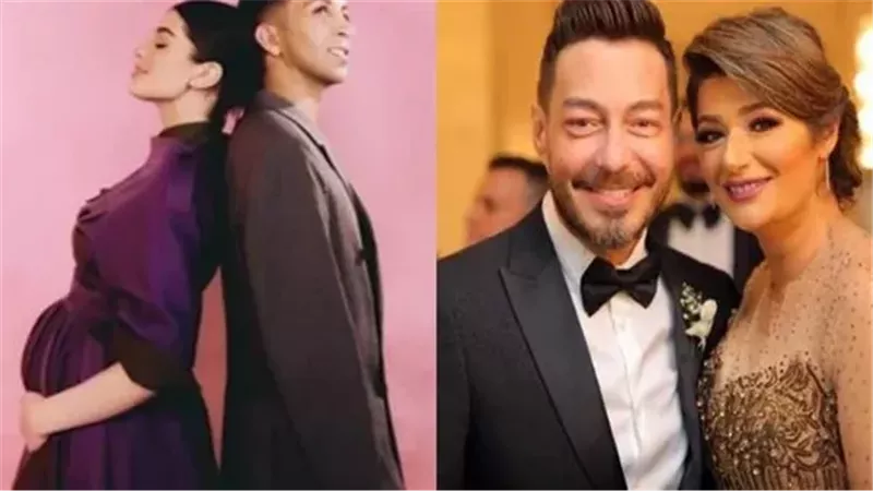 أحمد زاهر وزوجته هدى وابنته ليلى وزوجها هشام جمال