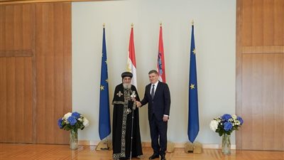 الرئيس الكرواتي يستقبل قداسة البابا والوفد المرافق له
