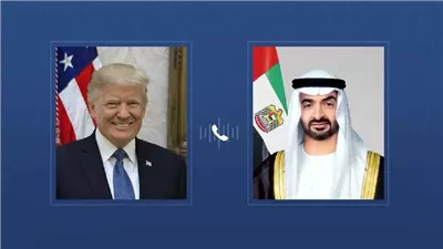 محمد بن زايد وترامب يبحثان هاتفياً تعزيز الشراكة الإستراتيجية وتطورات الشرق الأوسط