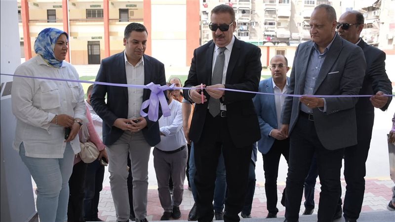 افتتاح أعمال تطوير مدرسة النصر الإعدادية بنين 