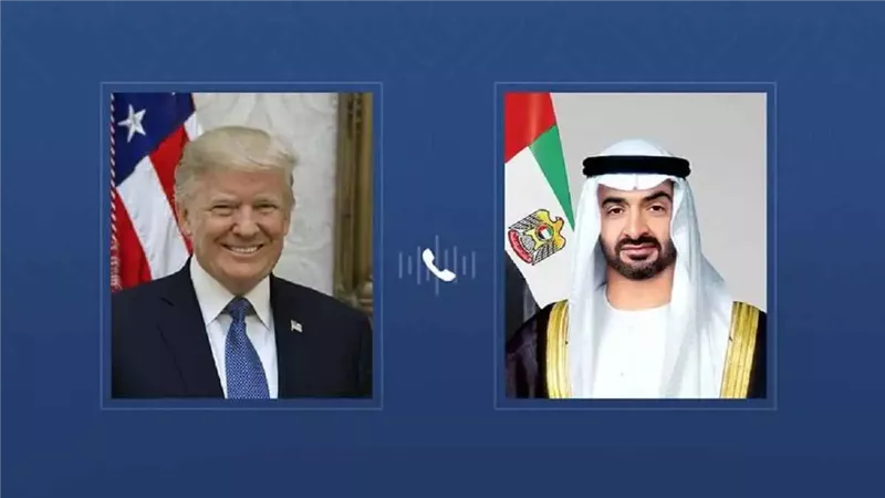 الشيخ محمد بن زايد ودونالد ترامب 