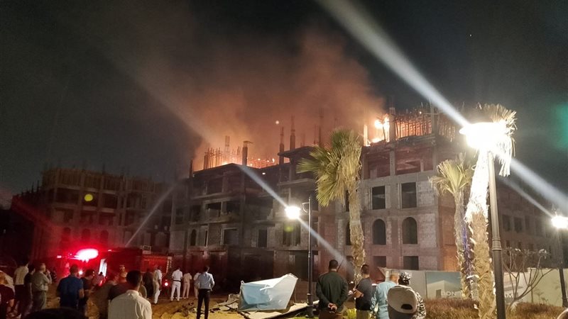 لحظة اشتعال النيران 