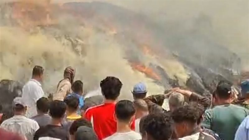 صورة من موقع الحريق