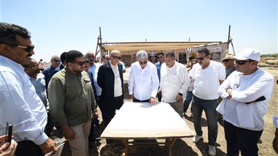  ⁠وزير السياحة يتفقد أعمال ترميم الصرح الأول لمعبد الرامسيوم