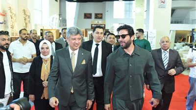 حسن الرداد يزور معرض أوكازيون دمياط للأثاث ويشيد بجودة المنتجات