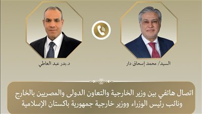 وزير الخارجية يبحث هاتفيا سبل تعزيز العلاقات الثنائية مع نظيره الباكستاني