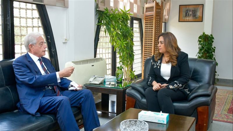 وزيرة التنمية المحلية ومستشار رئيس الجمهورية 