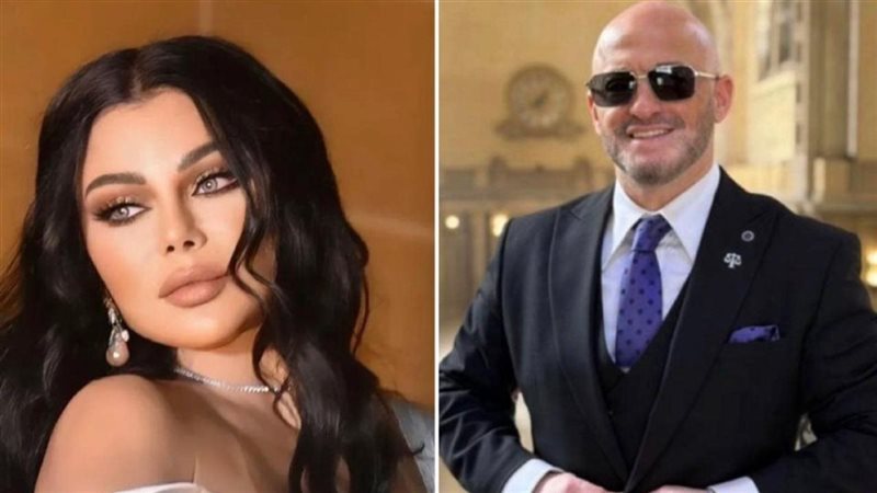 الفنانة هيفاء وهبي ومحاميها