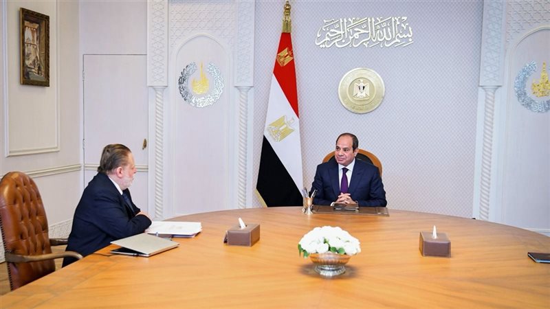 الرئيس السيسي ومحافظ البنك المركزي 