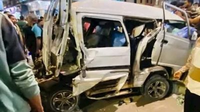 عطل مفاجئ بالفرامل.. إصابة 9 أشخاص في تصادم تريلا بالسيارات فى مطروح