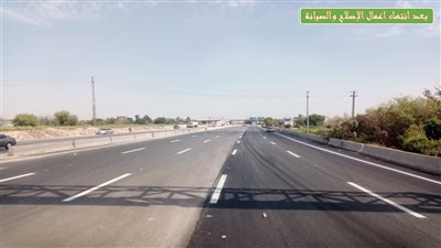 إعادة فتح اتجاه القاهرة الإسكندرية بكوبري بنها بعد إصلاح الهبوط الجزئي