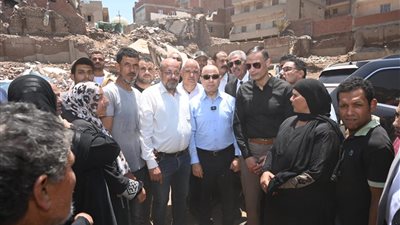 محافظ الغربية يتابع تداعيات منازل أبو صير.. ويوجه بتقديم دعم عاجل للأسر