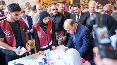 700 حالة و1200 عبوة دواء.. نجاح كبير لقافلة الجبهة الوطنية الطبية بالغربية