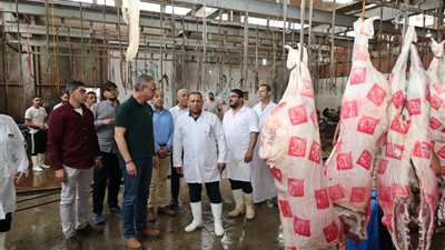 محافظ الجيزة يتفقد مجزرى المنيب والوراق للتأكد من جاهزيتها لاستقبال الأضاحى