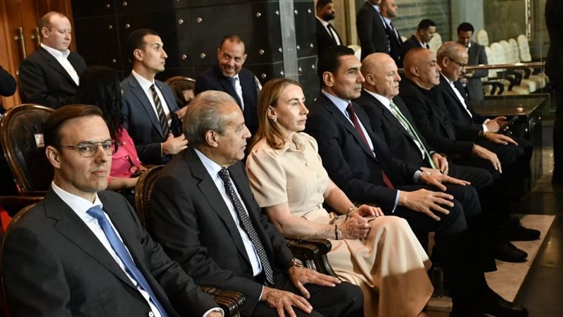 وزير الشباب والرياضة في مباراة مصر وروسيا