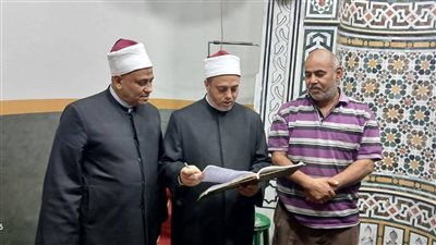مرور مفاجئ على مساجد إدارة أوقاف غرب مدينة أسيوط للتأكد من جاهزيتها