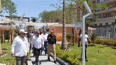 محافظ الدقهلية يتفقد حدائق حي غرب المنصورة ويوجه بالحفاظ على مكتسباتها