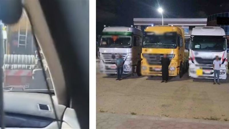 المتهمون عقب القبض عليهم