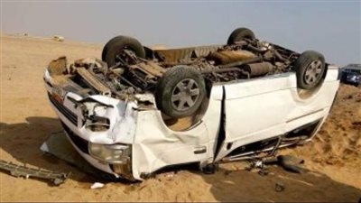 إصابة 14 شخصا في انقلاب ميكروباص بالطريق الصحراوي الشرقي في أسيوط