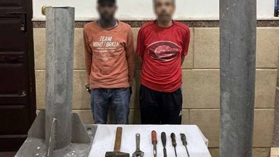القبض على عاطل وتاجر خردة لسرقة حديد أعمدة إنارة بالإسماعيلية