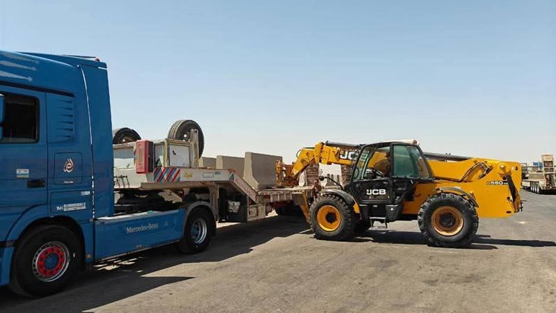 الحواجز الخرسانية بطريق المريوطية 