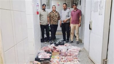 ضبط 190 كيلو لحوم ومصنعات غذائية غير صالحة للاستهلاك الآدمي بأسيوط 